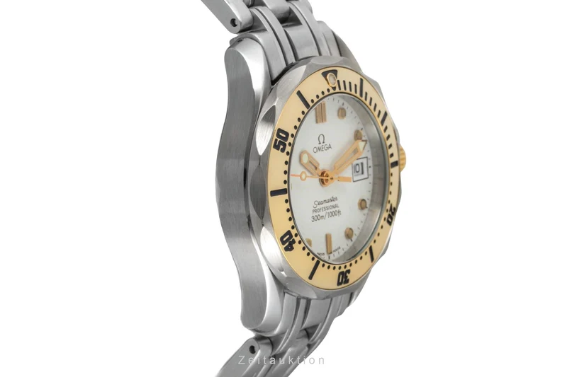 Omega Seamaster steel / gold quartz women's watch 2382.20.00 [2602947]
