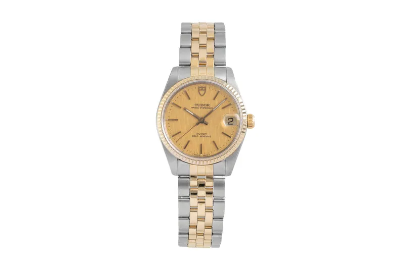 Tudor Prince Oysterdate steel / gold automatic men's watch 72033 [2605304]