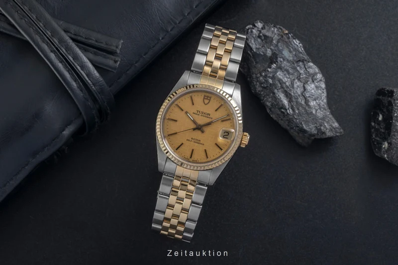 Tudor Prince Oysterdate steel / gold automatic men's watch 72033 [2605304]