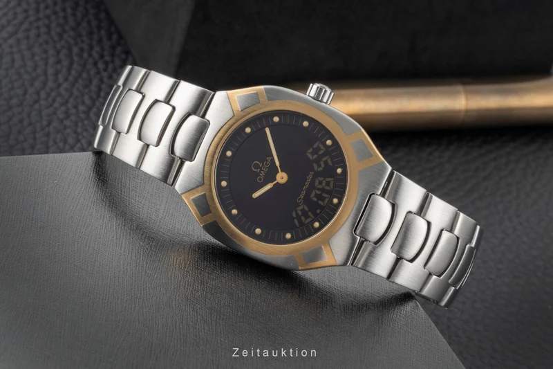 Omega Seamaster chronograph steel / gold quartz men's watch 2540.50.00 386.0822 [2604857]