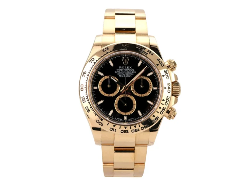 Rolex Daytona Gelbgold 126508 Schwarz