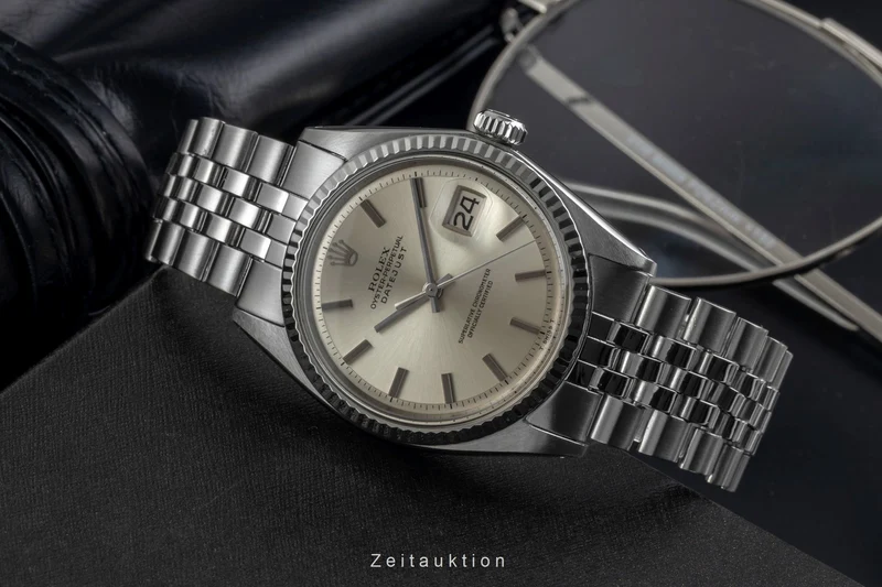 Rolex Datejust steel / white gold automatic men's watch 1601 Vintage [2605311]