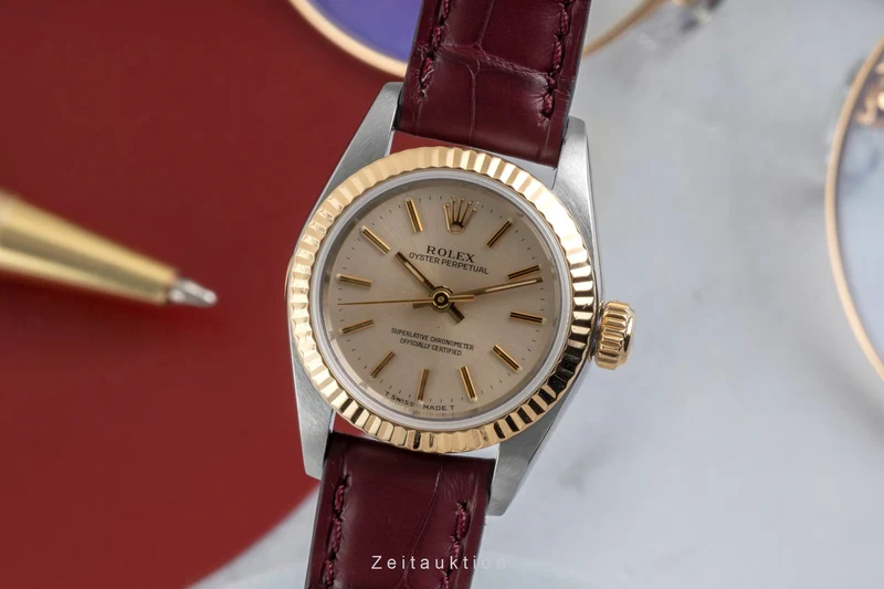 Rolex Oyster Perpetual steel / gold automatic women's watch 67193 [2604285]