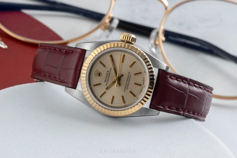Rolex Oyster Perpetual steel / gold automatic women's watch 67193 [2604285]