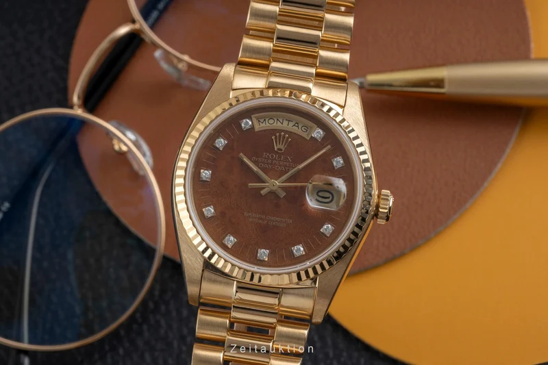 Rolex Day-Date 18 ct gold automatic men's watch 18038 Vintage [2605019]