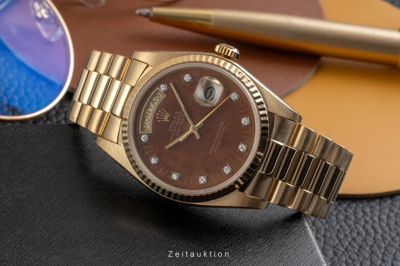 Rolex Day-Date 18 ct gold automatic men's watch 18038 Vintage [2605019]