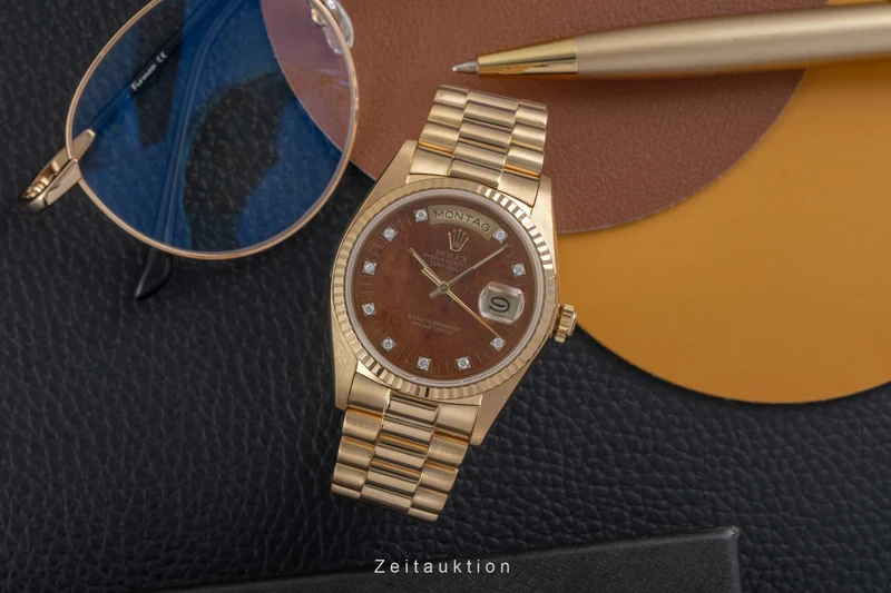 Rolex Day-Date 18 ct gold automatic men's watch 18038 Vintage [2605019]