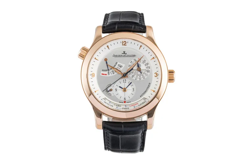 Jaeger LeCoultre Master Geographic 18 ct red gold automatic men's watch Q1502420 147.2.57.S LP: 37200EUR [2605195]