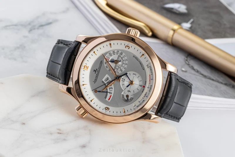 Jaeger LeCoultre Master Geographic 18 ct red gold automatic men's watch Q1502420 147.2.57.S LP: 37200EUR [2605195]