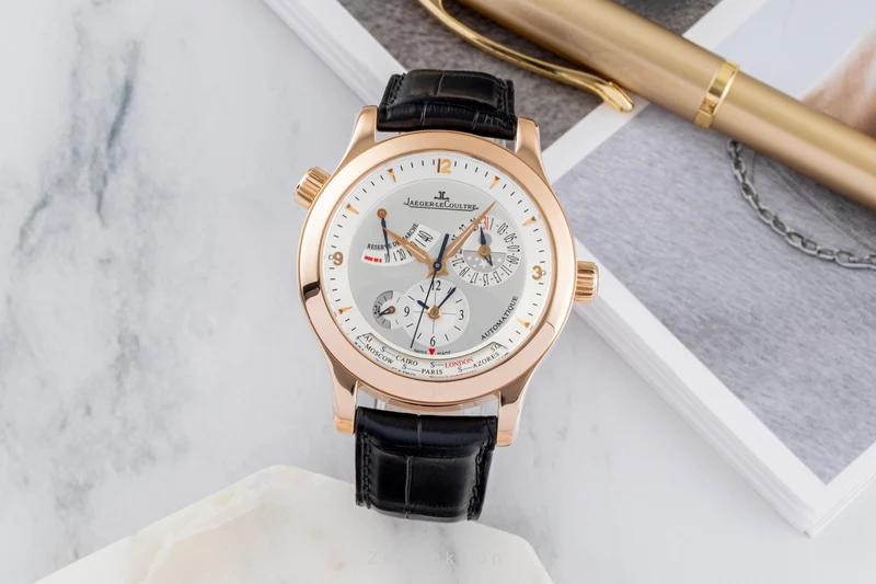 Jaeger LeCoultre Master Geographic 18 ct red gold automatic men's watch Q1502420 147.2.57.S LP: 37200EUR [2605195]