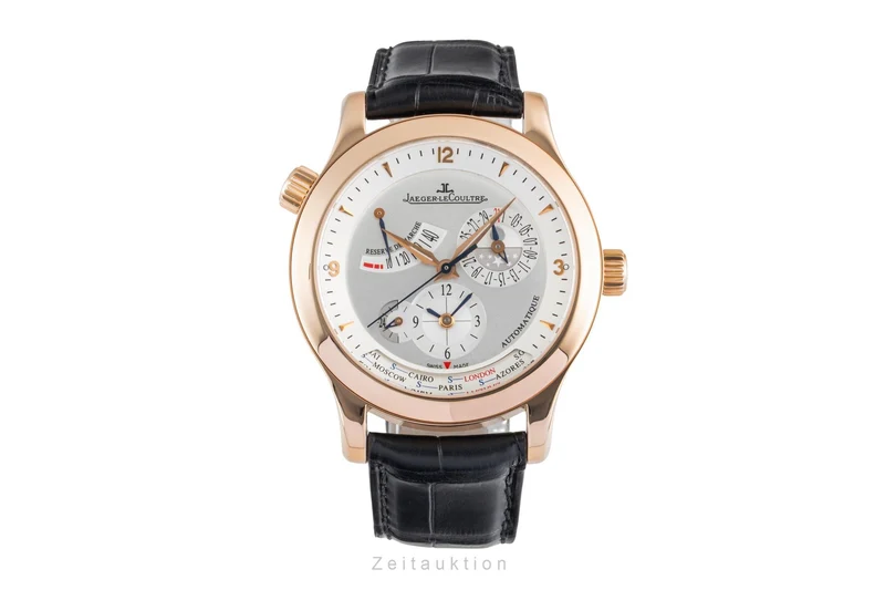 Jaeger LeCoultre Master Geographic 18 ct red gold automatic men's watch Q1502420 147.2.57.S LP: 37200EUR [2605195]