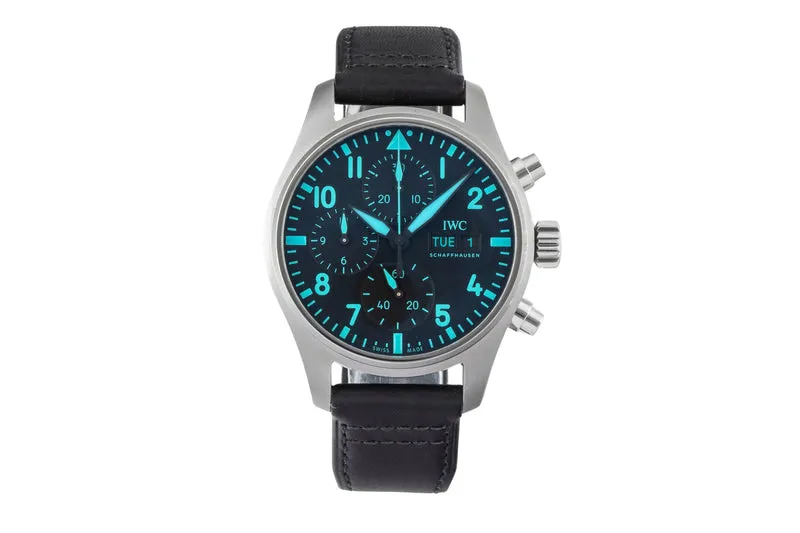 IWC Fliegerchronograph chronograph titanium automatic men's watch IW388108 LP: 9400EUR [2605121]