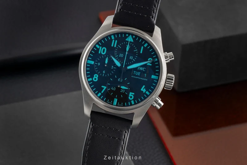 IWC Fliegerchronograph chronograph titanium automatic men's watch IW388108 LP: 9400EUR [2605121]