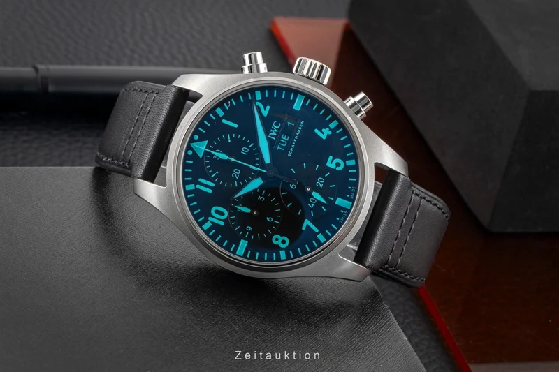 IWC Fliegerchronograph chronograph titanium automatic men's watch IW388108 LP: 9400EUR [2605121]