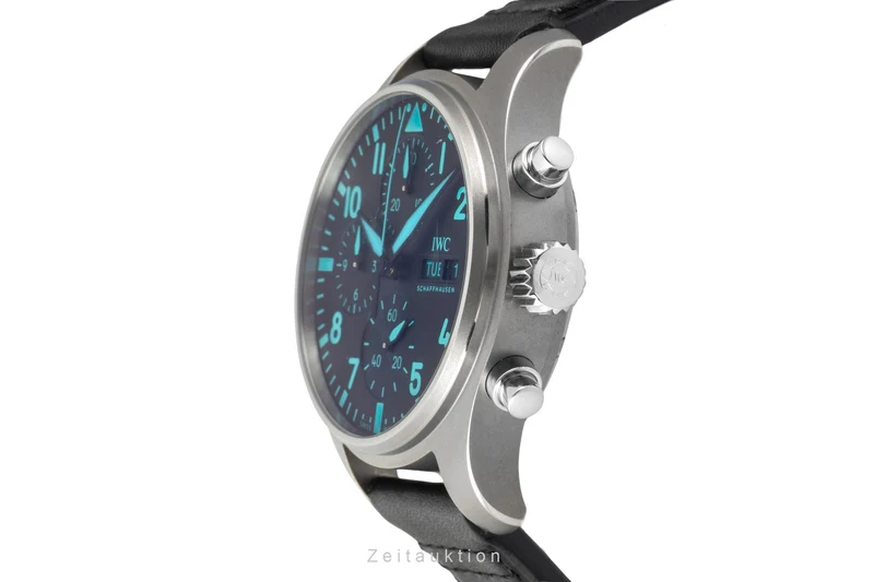 IWC Fliegerchronograph chronograph titanium automatic men's watch IW388108 LP: 9400EUR [2605121]