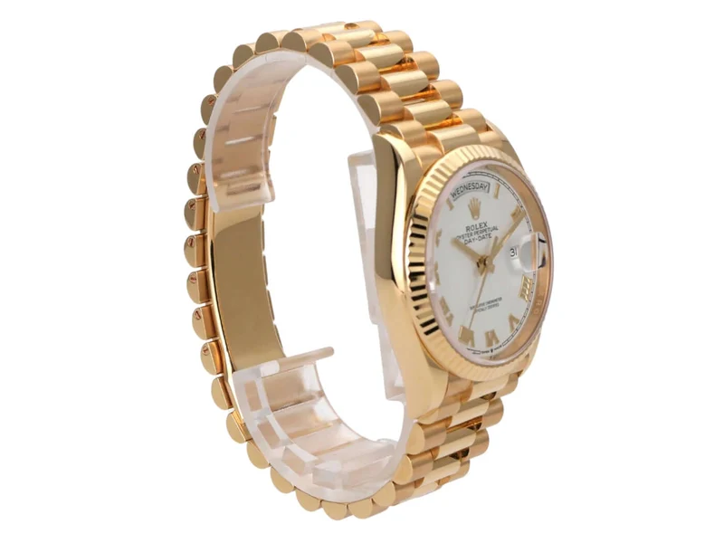 Rolex Day-Date 36 Gelbgold 128238 Weiss