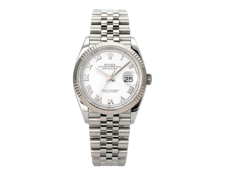 Rolex Datejust 36 Oystersteel Weißgold 126234 Weiß R Jubile