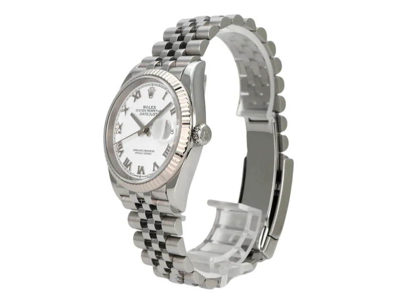 Rolex Datejust 36 Oystersteel Weißgold 126234 Weiß R Jubile