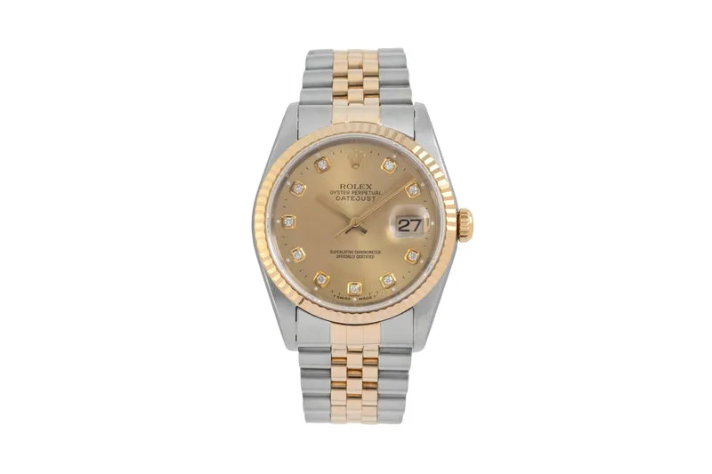 Rolex Datejust steel / gold automatic men's watch 16233 [2604885]