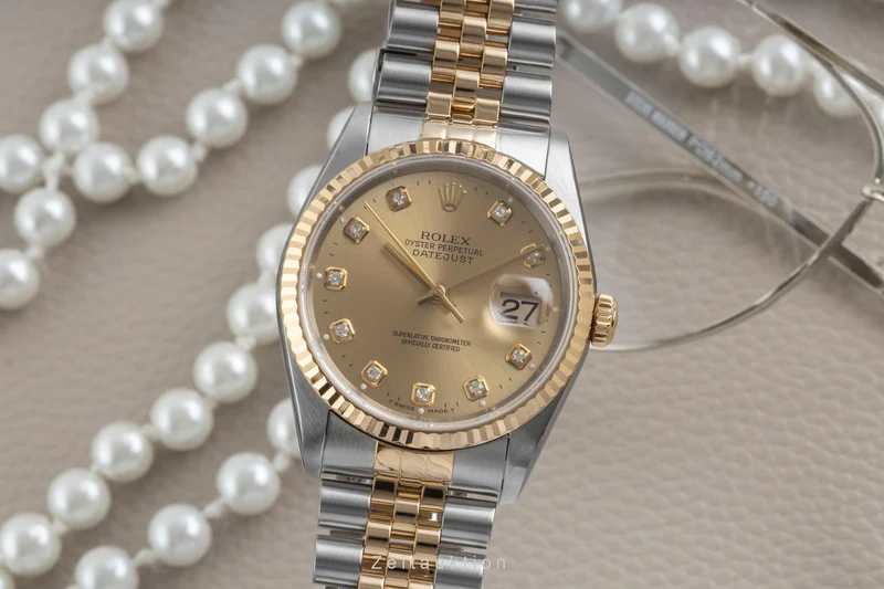 Rolex Datejust steel / gold automatic men's watch 16233 [2604885]