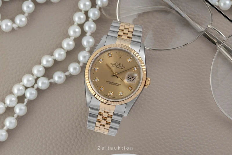 Rolex Datejust steel / gold automatic men's watch 16233 [2604885]