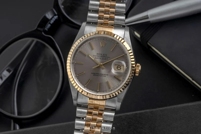 Rolex Datejust steel / gold automatic men's watch 16233 [2605317]