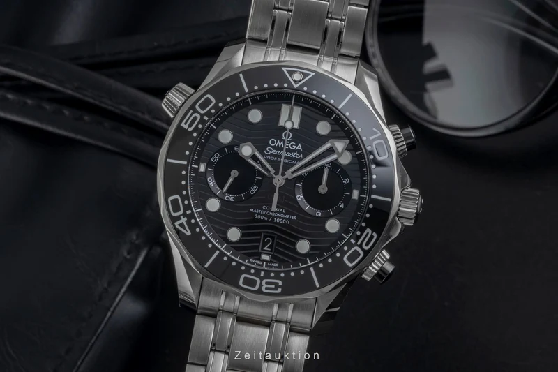Omega Seamaster chronograph steel automatic men's watch 210.30.44.51.01.001 LP: 9300EUR [2605253]