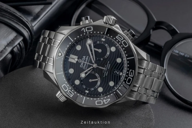 Omega Seamaster chronograph steel automatic men's watch 210.30.44.51.01.001 LP: 9300EUR [2605253]