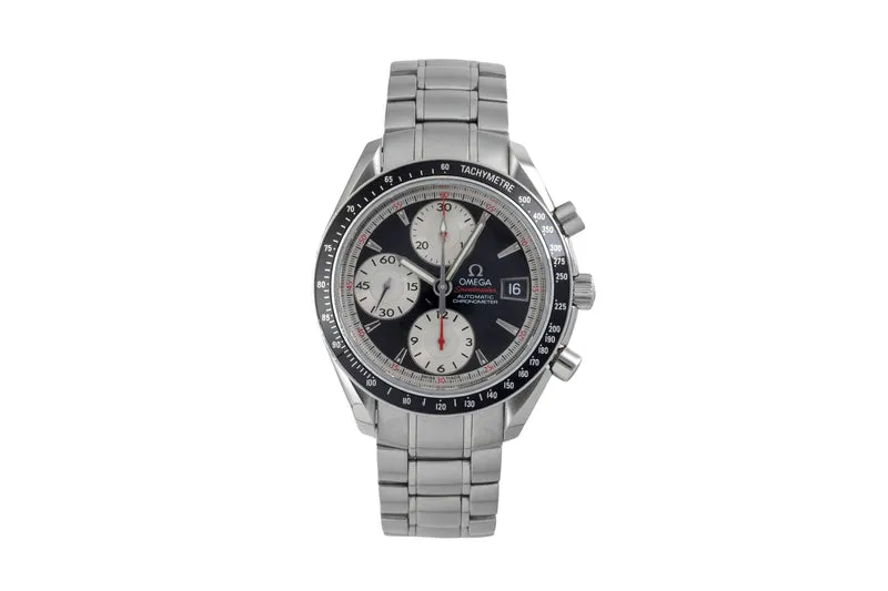 Omega Speedmaster Date chronograph steel automatic men's watch 3210.51.00 LP: 6100EUR [2605315]
