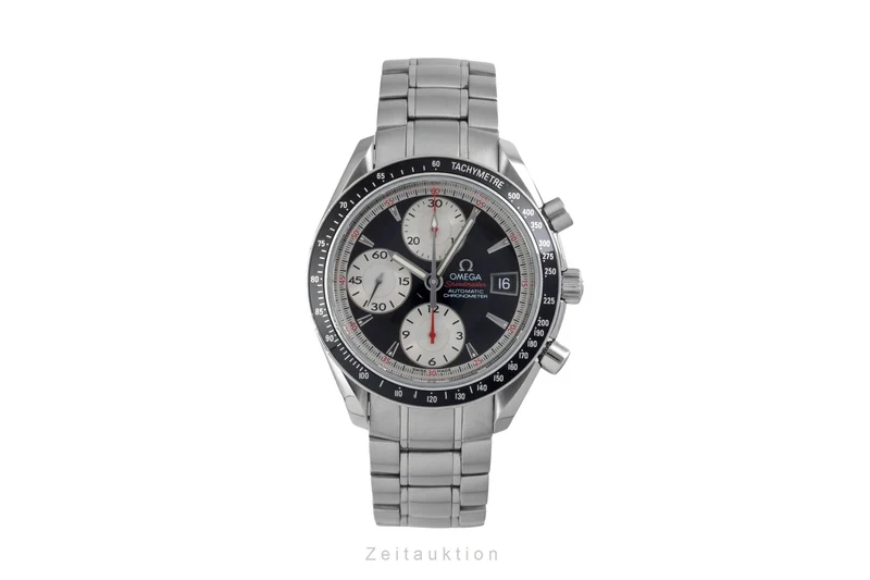 Omega Speedmaster Date chronograph steel automatic men's watch 3210.51.00 LP: 6100EUR [2605315]