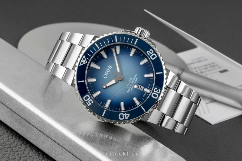 Oris Aquis Date steel automatic men's watch 01 733 7730 4175-Set Limited [2604976]