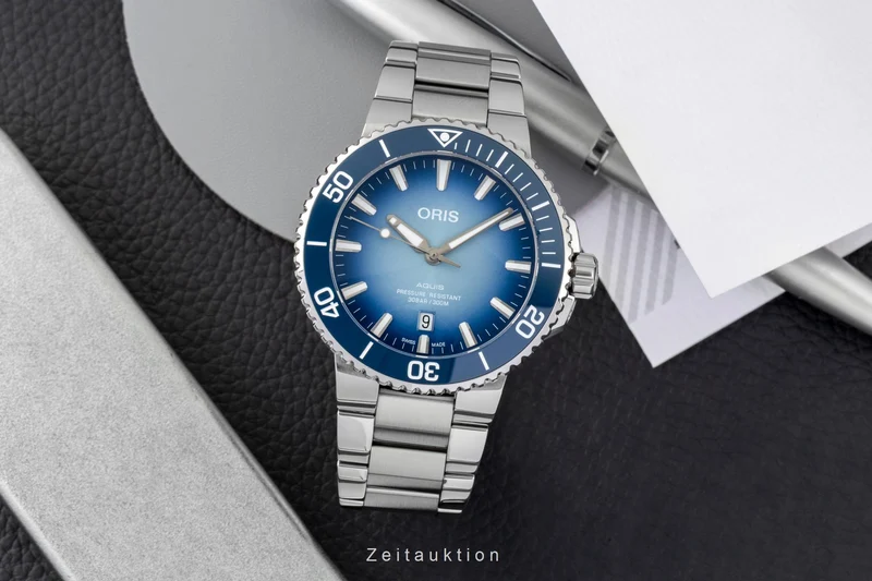 Oris Aquis Date steel automatic men's watch 01 733 7730 4175-Set Limited [2604976]