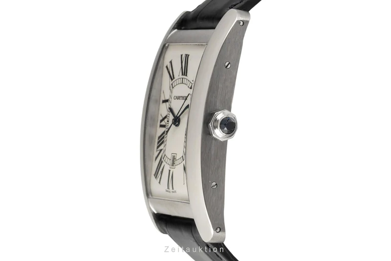 Cartier Tank Américaine 18 ct white gold automatic men's watch 1741 [2604489]