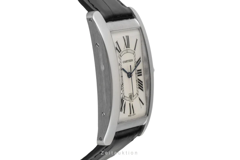 Cartier Tank Américaine 18 ct white gold automatic men's watch 1741 [2604489]