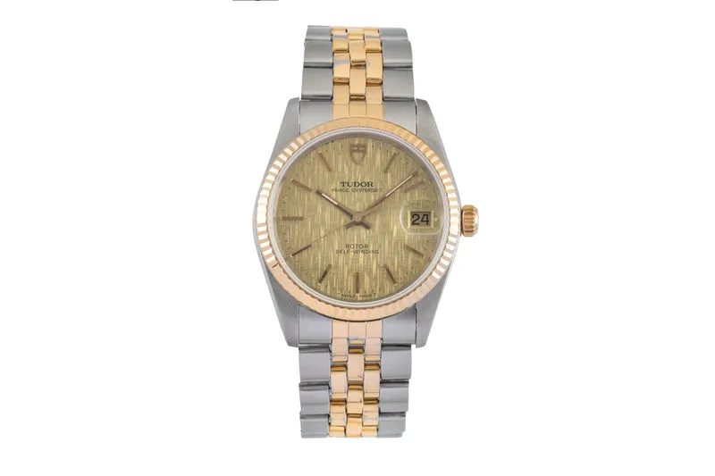 Tudor Prince Oysterdate steel / gold automatic men's watch 74033 [2605302]