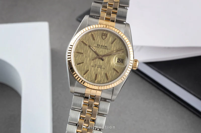 Tudor Prince Oysterdate steel / gold automatic men's watch 74033 [2605302]
