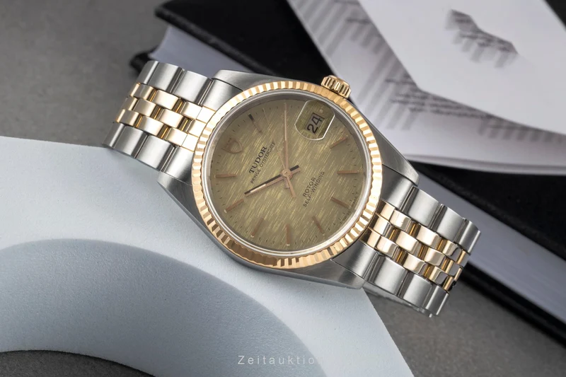 Tudor Prince Oysterdate steel / gold automatic men's watch 74033 [2605302]