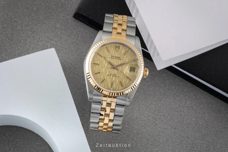 Tudor Prince Oysterdate steel / gold automatic men's watch 74033 [2605302]