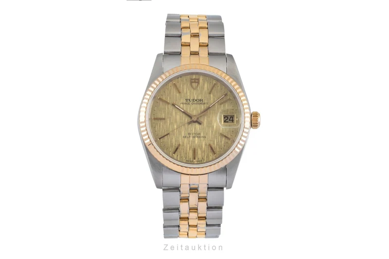 Tudor Prince Oysterdate steel / gold automatic men's watch 74033 [2605302]