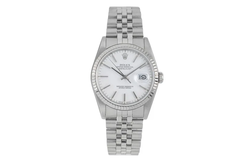 Rolex Datejust steel / white gold automatic men's watch 16234 [2605331]