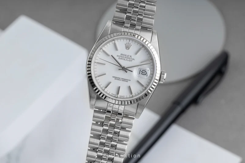 Rolex Datejust steel / white gold automatic men's watch 16234 [2605331]