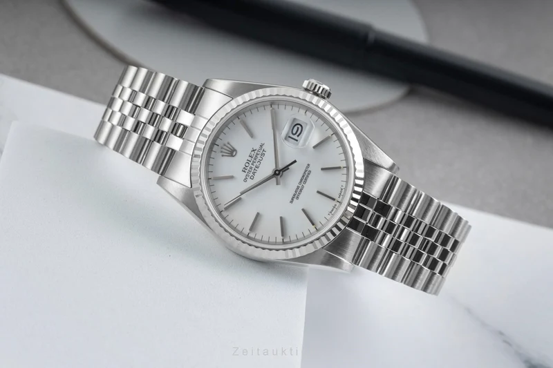 Rolex Datejust steel / white gold automatic men's watch 16234 [2605331]