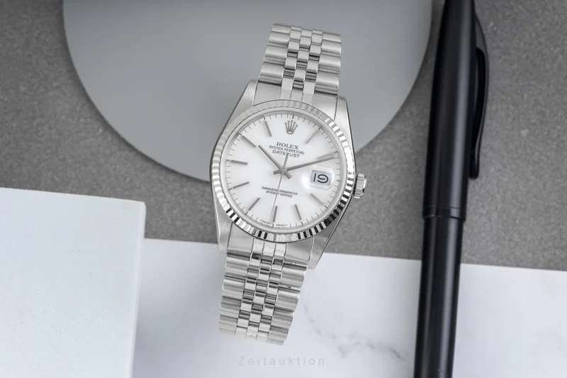 Rolex Datejust steel / white gold automatic men's watch 16234 [2605331]