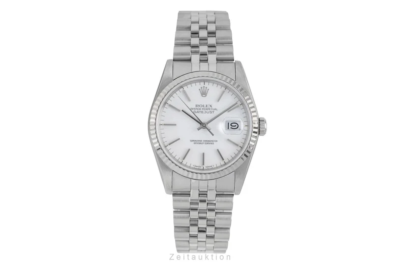Rolex Datejust steel / white gold automatic men's watch 16234 [2605331]