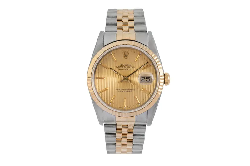 Rolex Datejust steel / gold automatic men's watch 16233 LP: 15350EUR [2604732]