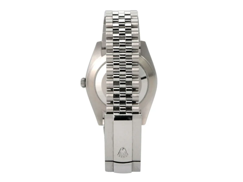 Rolex Datejust 41 Edelstahl Weißgold 126334 Blau Riffelmuster Jubile-Band