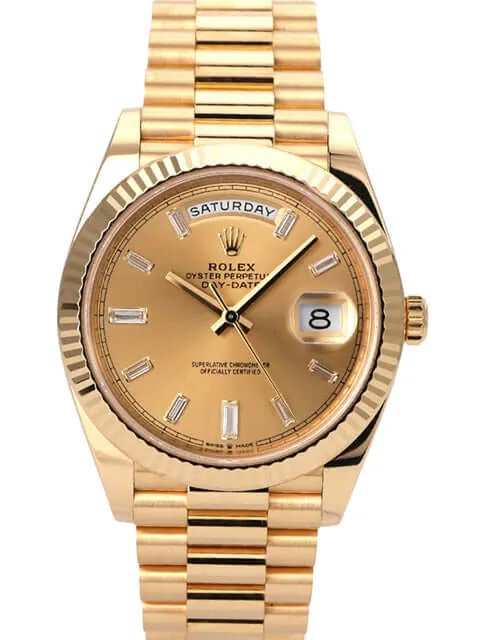 Rolex Day-Date 40 Gelbgold 228238 Champagner Diamant