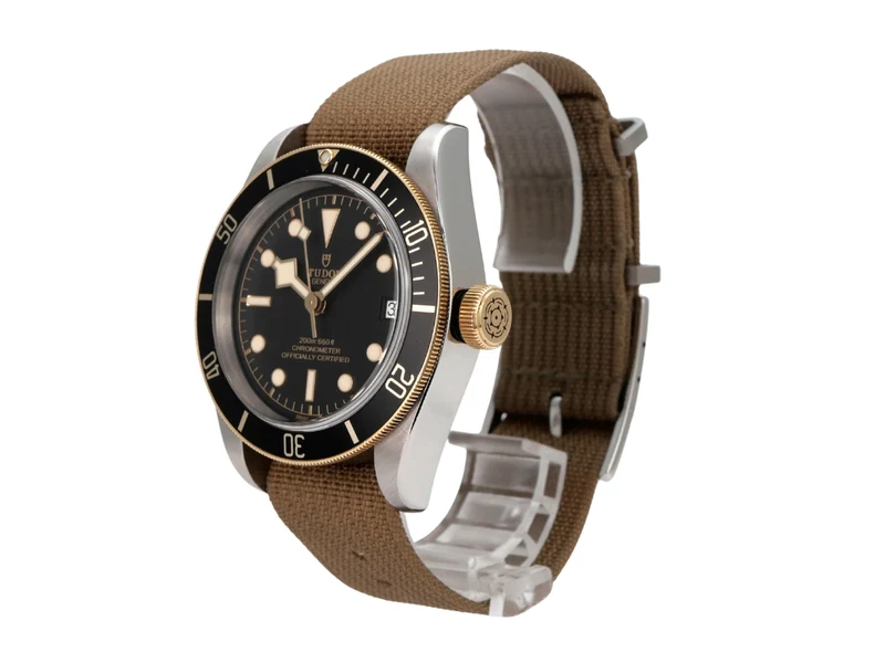 Tudor Black Bay Steel Gold Textilband M79733N-0005