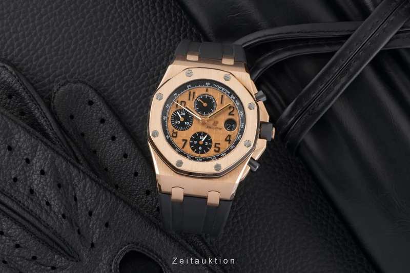 Audemars Piguet Royal Oak chronograph 18 ct gold automatic men's watch 26470OR LP: 53000EUR [2605559]
