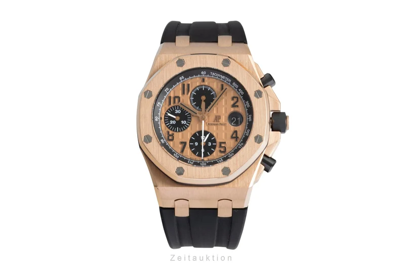 Audemars Piguet Royal Oak chronograph 18 ct gold automatic men's watch 26470OR LP: 53000EUR [2605559]